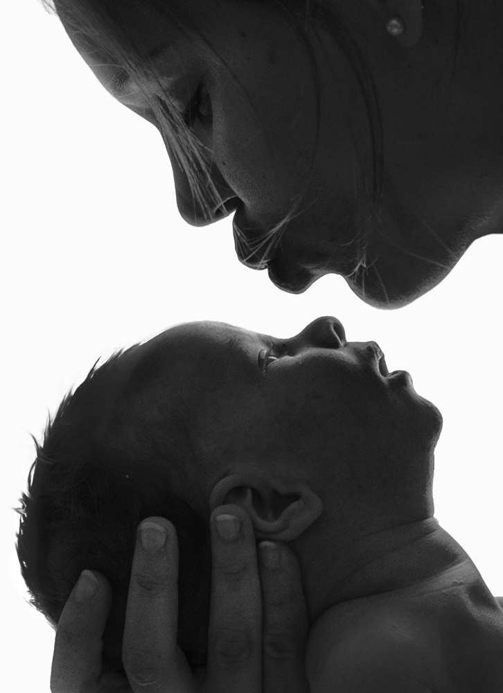 künstlerische Portraitfotos, Babyfoto, schwarz-weiß, Fotograf, Linz, Salzburg, Wels,